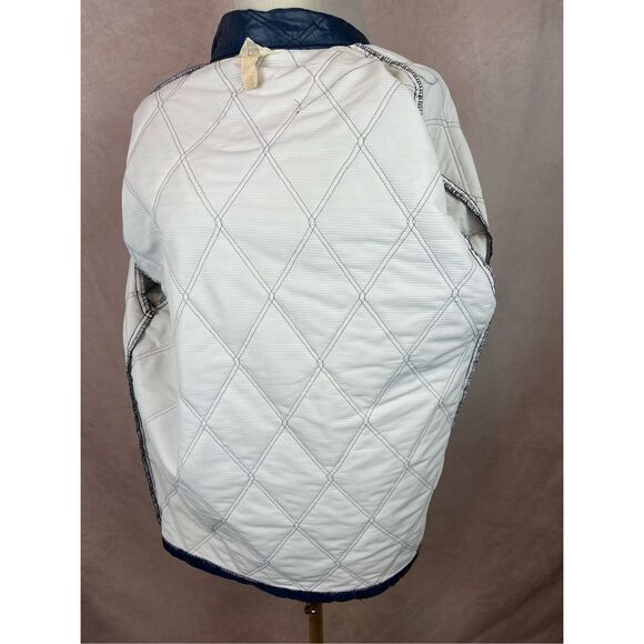 Vintage 70s 80s Goodyear Racing Quilted Workwear Jacket Medium Large NASCAR - Picture 8 of 10